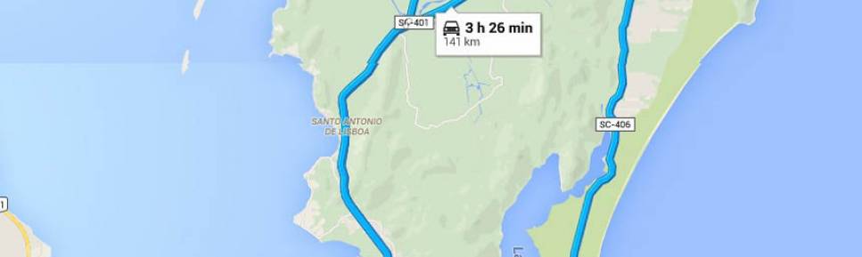 Nossos circuitos pelo norte da ilha. Na primeira vez, fomos à praia dos Ingleses e voltamos pelo lado leste da ilha, contornando a lagoa. Na segunda, passamos por Ponta das Canas, Lagoinha, Praia Brava, Canasvieiras, Jurerê e Daniela